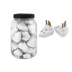 PINO MACHO GIGANTE PLUZIE 2P+T 20A BRANCO POTE COM 35 UNIDADE