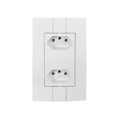 PLUZIE LINHA CAPRICE BRANCA FÁCIL 2 TOMADAS 2P+T 20A