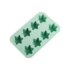 FORMA DE GELO DE SILICONE FLOCOS DE NEVE AZUL -MOZCADA