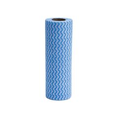 ROLO COM PANOS MULTIUSO SIMPLO AZUL COM 50 PEÇAS