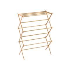 VARAL VERTICAL 3 ANDARES EM BAMBU SIMPLO NATURAL