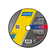 DISCO DE CORTE NORTON STANDARD 7''X1/16X7/8 -180MM X 1,6MM 22,23MM
