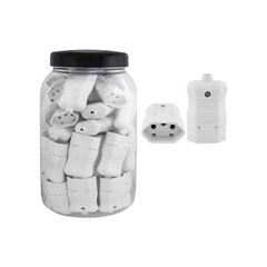 PINO FÊMEA PLUZIE 2P+T 20A BRANCO POTE COM 50 UNIDADE