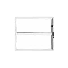 BASCULANTE DE ALUMÍNIO BRANCO QUALITY 2 FOLHAS COM VIDRO LISO HOME A40 X L60