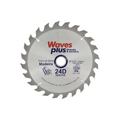 DISCO PARA MADEIRA CIRCULAR WIDEA 230MM 9.1/4X24D WAVES PLUS