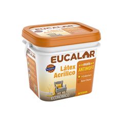 TINTA LÁTEX ACRÍLICO EUCATEX EUCALAR FOSCO GALÃO 3,6L BRANCO
