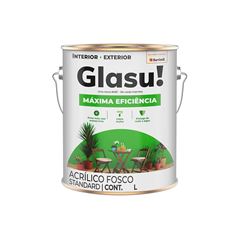 TINTA GLASU ACRÍLICA MÁXIMA EFICIÊNCIA FOSCO GALÃO BASE A 3,2L