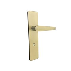 FECHADURA UNIÃO MUNDIAL MAQUINA 40 AGATA LO INTERNO ESPELHO LONGO AÇO MACANETA 8'' 