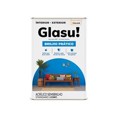 TINTA GLASU ACRÍLICA BRILHO PRÁTICO SEMI BRILHO BASE A 16L