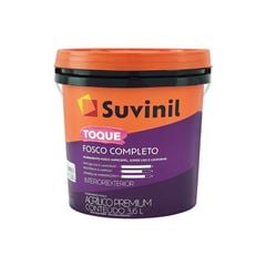 TINTA ACRÍLICA PREMIUM TOQUE FOSCO COMPLETO SUVINIL BRANCO NEVE GALÃO 3,6L