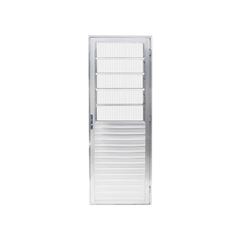 PORTA DE ALUMÍNIO COM BASCULANTE QUALITY HOME LADO DIREITO 80X2.10