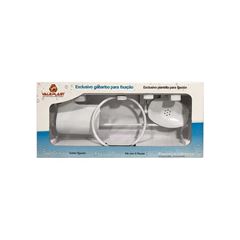 KIT PARA BANHEIRO VELAPLAST FLORENÇA BRANCO C/05 PEÇAS