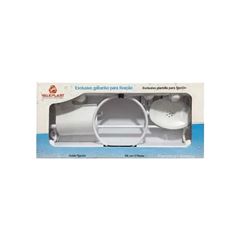 KIT PARA BANHEIRO VELAPLAST VENEZA BRANCO C/05 PEÇAS