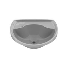 LAVATORIO SUSPENSO PLASTICO VALEPLAST 39 X 29 COM VALVULA CINZA