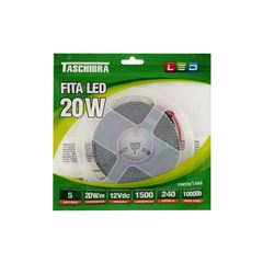 FITA DE LED TASCHIBRA 20W 240 LEDS/M 5M 12V IP20 4000K
