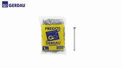 PREGO GERDAU POLIDO COM CABEÇA 1/2X19 (6X6) PACOTE C/1KG