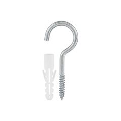 GANCHO COM BUCHA BRAVO N°08 AÇO INOX PACOTE C/100