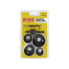 KIT DE SERRA COPO PARA MADEIRA BRAVO COM 06 PEÇAS