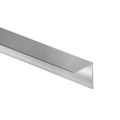 CANTONEIRA L DE ALÚMINIO POLIDO   1  ARREDONDADA NOVO HORIZONTE 3MTS