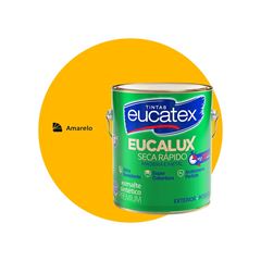 ESMALTE SINTÉTICO BRILHANTE EUCATEX EUCALUX  GALÃO 3,6L AMARELO
