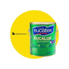 ESMALTE SINTÉTICO BRILHANTE EUCATEX EUCALUX  GALÃO 3,6L AMARELO PURO