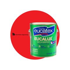 ESMALTE SINTÉTICO BRILHANTE EUCATEX EUCALUX  GALÃO 3,6L VERMELHO SEGURANÇA