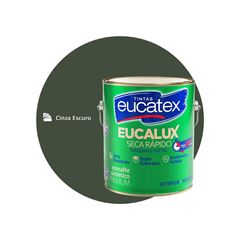 ESMALTE SINTÉTICO BRILHANTE EUCATEX EUCALUX  GALÃO 3,6L CINZA ESCURO