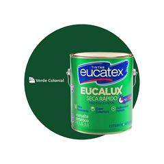 ESMALTE SINTÉTICO BRILHANTE EUCATEX EUCALUX  GALÃO 3,6L VERDE COLONIAL