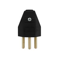 PINO MACHO SOPRANO 2P+T 10A 250V PRETO