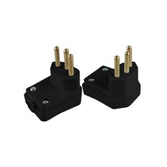 PINO MACHO SOPRANO GIGANTE 2P+T 10A 250V PRETO