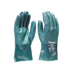 LUVA PVC COM FORRO VERDE IMBAT 26CM