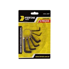 JOGO DE CHAVE ALLEN FERTAK 08 PEÇAS