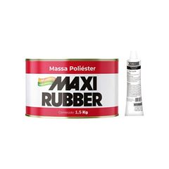 MASSA DE POLIESTER MAXI RUBBER 1.5KG+CATALISADOR