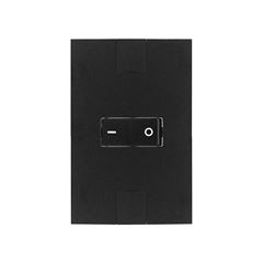 PLUZIE LINHA NEW CAPRICE PRETO 1 INTERRUPTOR SIMPLES 10A