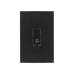 PLUZIE LINHA NEW CAPRICE PRETO PULSADOR PARA CAMPAINHA 10A 250V
