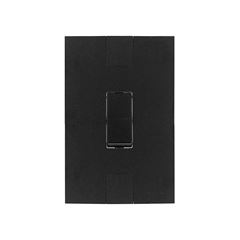 PLUZIE LINHA NEW CAPRICE PRETO 1 INTERRUPTOR PARALELO VERTICAL