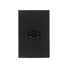 PLUZIE LINHA NEW CAPRICE PRETO 1 TOMADA 2P+T 10A 250V