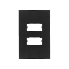 PLUZIE LINHA NEW CAPRICE PRETO PLACA 4X2 PARA 2 MÓDULOS