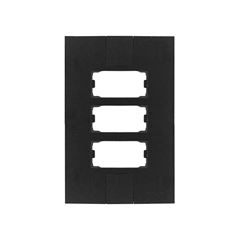 PLUZIE LINHA NEW CAPRICE PRETO PLACA 4X2 PARA 3 MÓDULOS