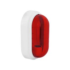 LUMINÁRIA PLUZIE LIGHTING PLUS VERMELHO COM BASE BRANCO 15W BIVOLT