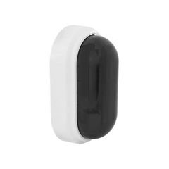 LUMINÁRIA PLUZIE LIGHTING PLUS FUMÊ COM BASE BRANCO 15W BIVOLT