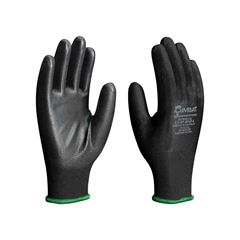 LUVA POLIÉSTER COM PU IMBAT PRETO 08-M