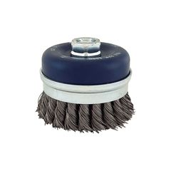 ESCOVA TIPO COPO 80 X M14 BRASFT ONDULADA AÇO CARBONO LATONADO