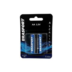 PILHA ALCALINA BRASFORT BLISTER PEQUENA AA C/02