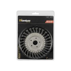 ESCOVA CIRCULAR AÇO CARBONO TRAÇADA 6  X1/2 -TITANIUM