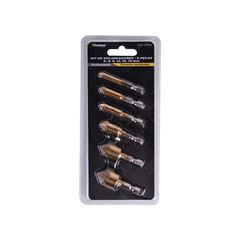 JOGO DE BROCA ESCAREADORES TITANIUM 06 PEÇAS