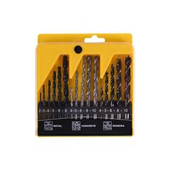 JOGO DE BROCAS MULTIUSO TITANIUM COM 16 PEÇAS