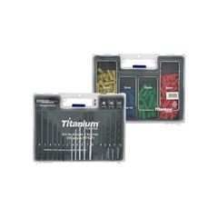 JOGO DE BROCAS TITANIUM COM 300 PEÇAS