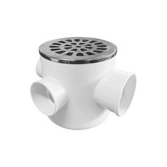 CAIXA SIFONADA REBOUÇAS REDONDA CROMADO 100X100X50