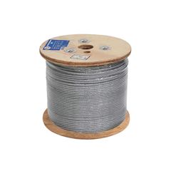 CABO DE AÇO GALVANIZADO GUEPAR ALMA DE FIBRA 4,76 MM - 3/16” 6 X 7 COM 250 METROS